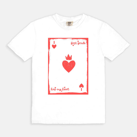 First Grade Playing Card Tee