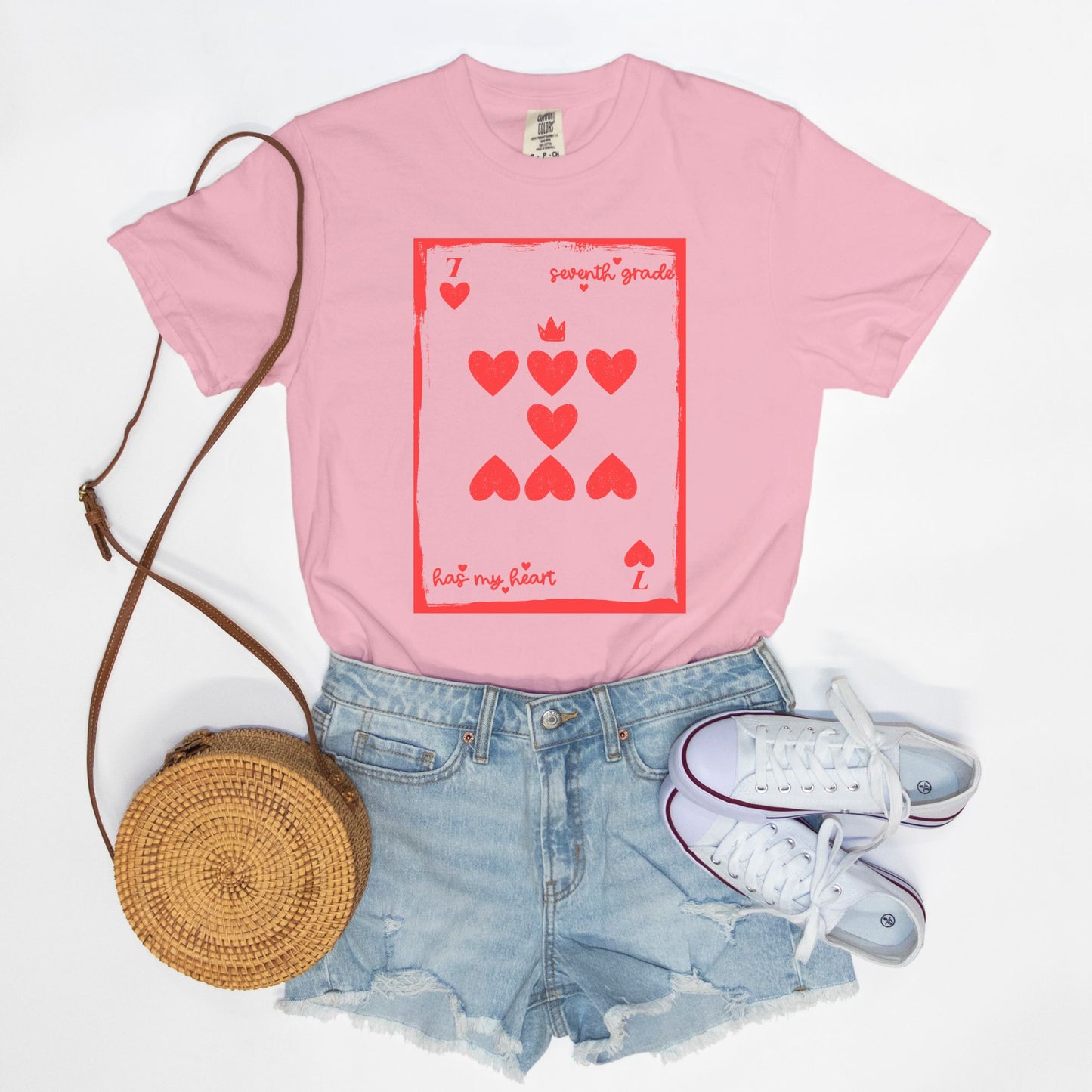 Seventh Grade Playing Card Tee