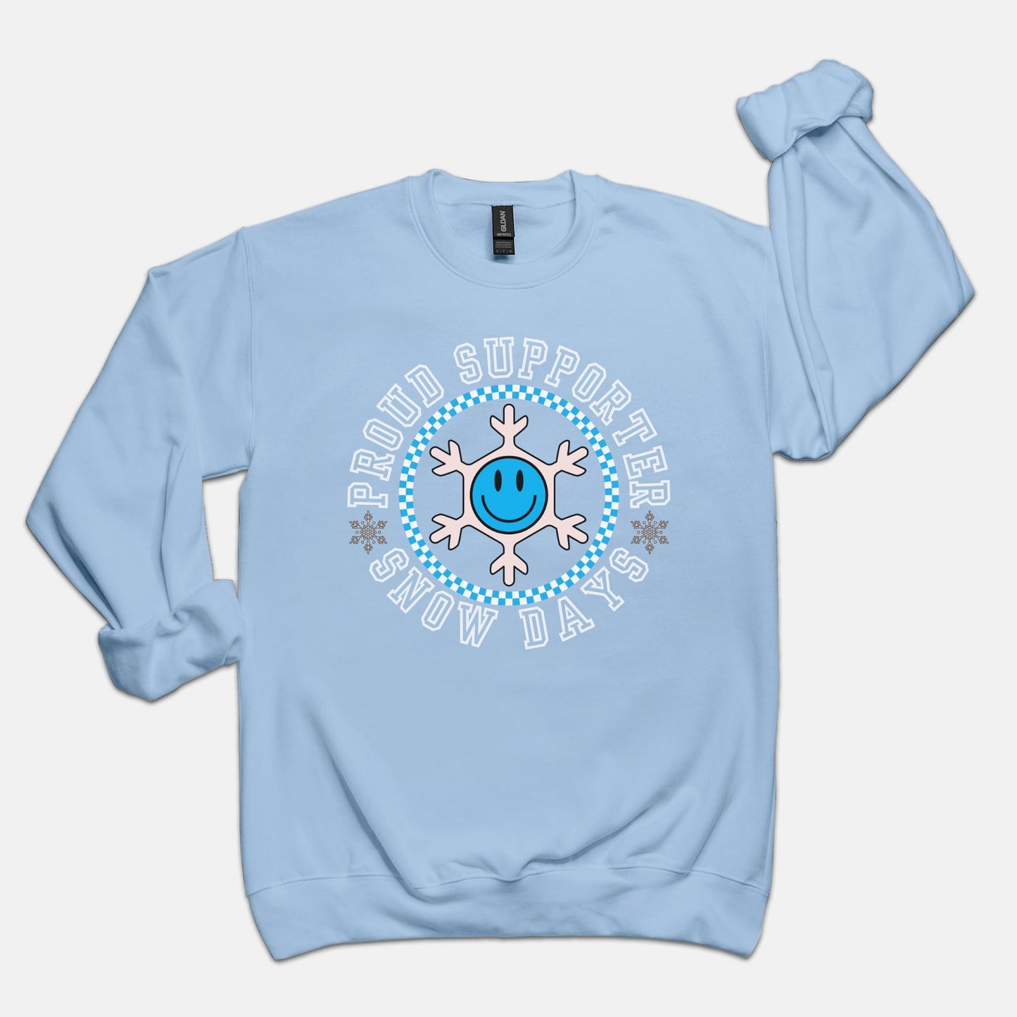 Proud Supporter Snow Day Crewneck Sweatshirt