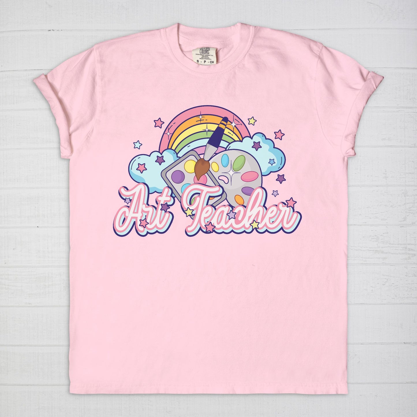 Art Teacher Rainbow Tee