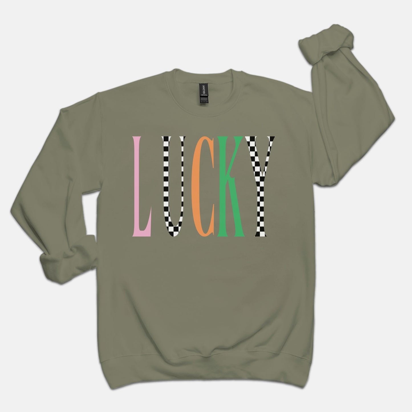Lucky Checkered Sweatshirt