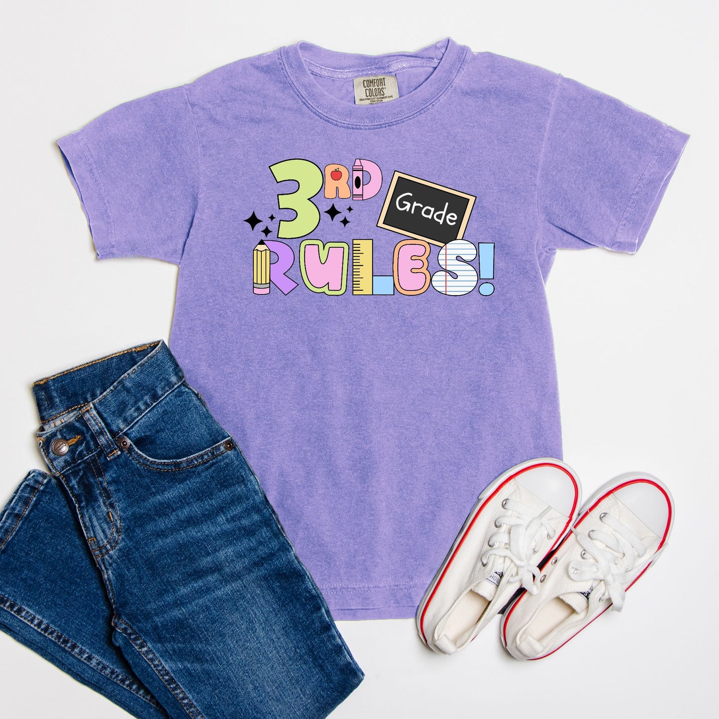 YOUTH 3rd Grade Rules Ransom Tee