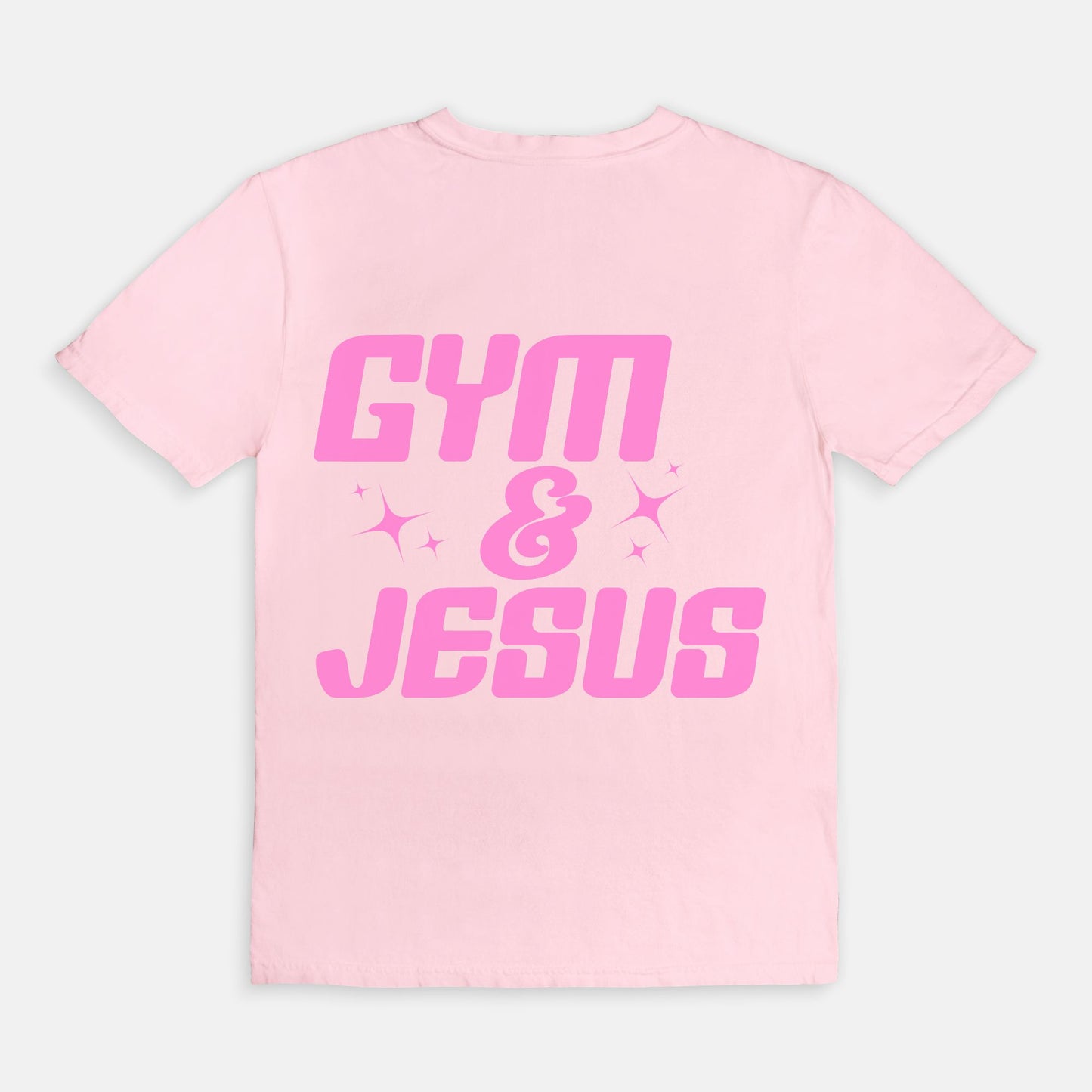Gym & Jesus Tee - PINK