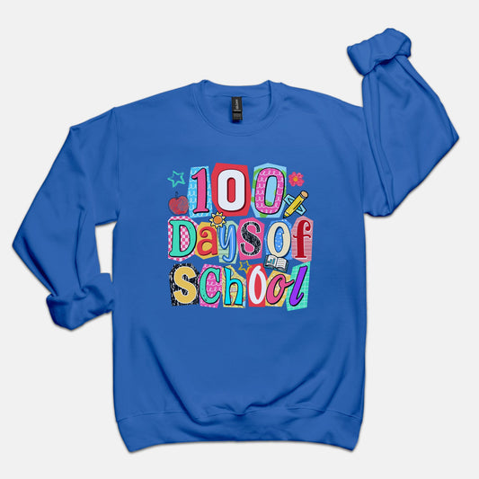 Funky 100 Days of School Sweatshirt