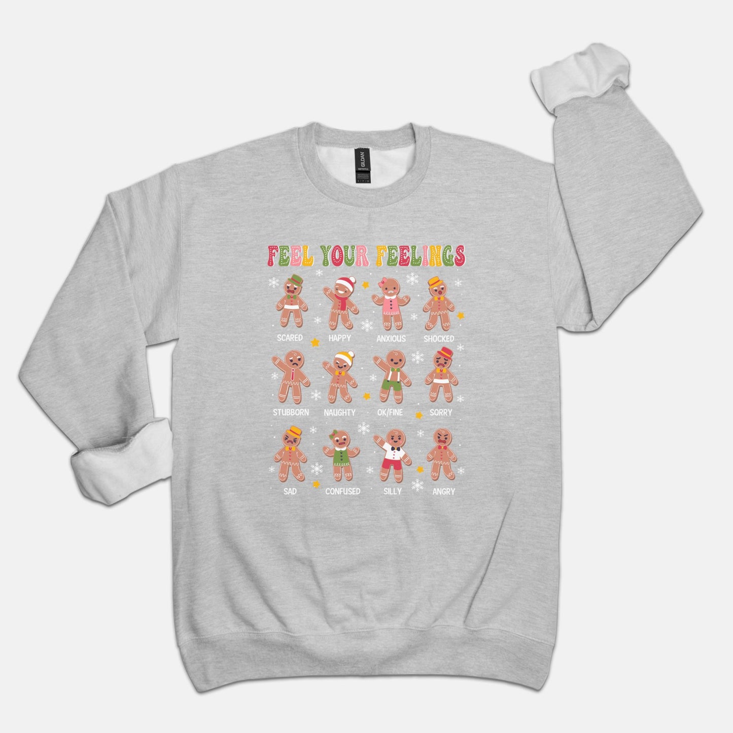 Feel Your Feelings Gingerbread Crewneck Sweatshirt