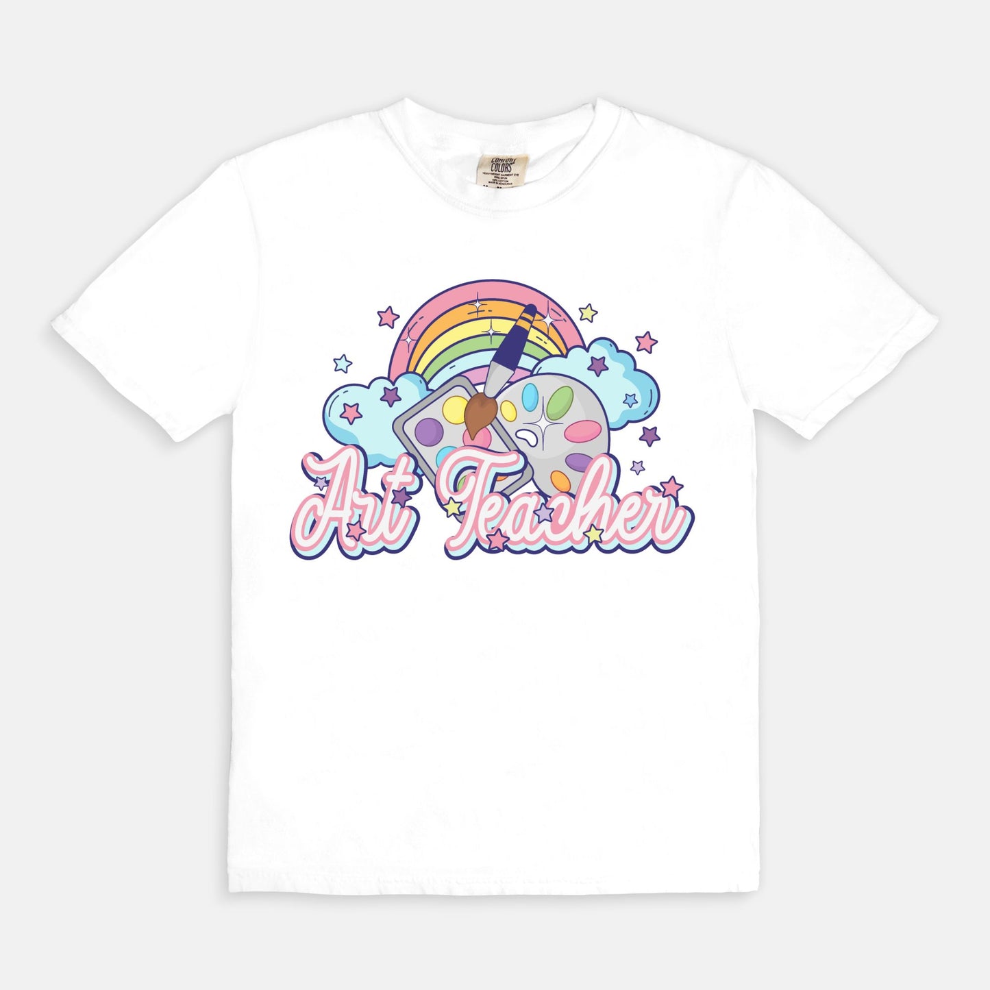 Art Teacher Rainbow Tee