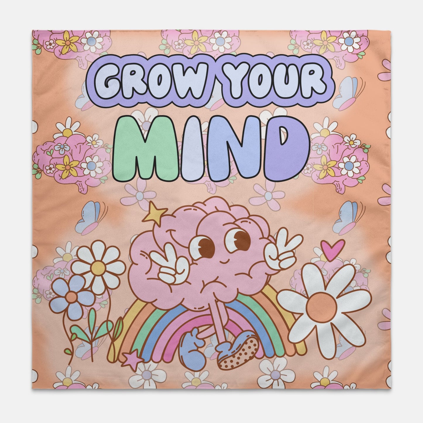 Collab X Bloom With Bridgette - Mini Tapestry 22x22 - Grow Your Mind