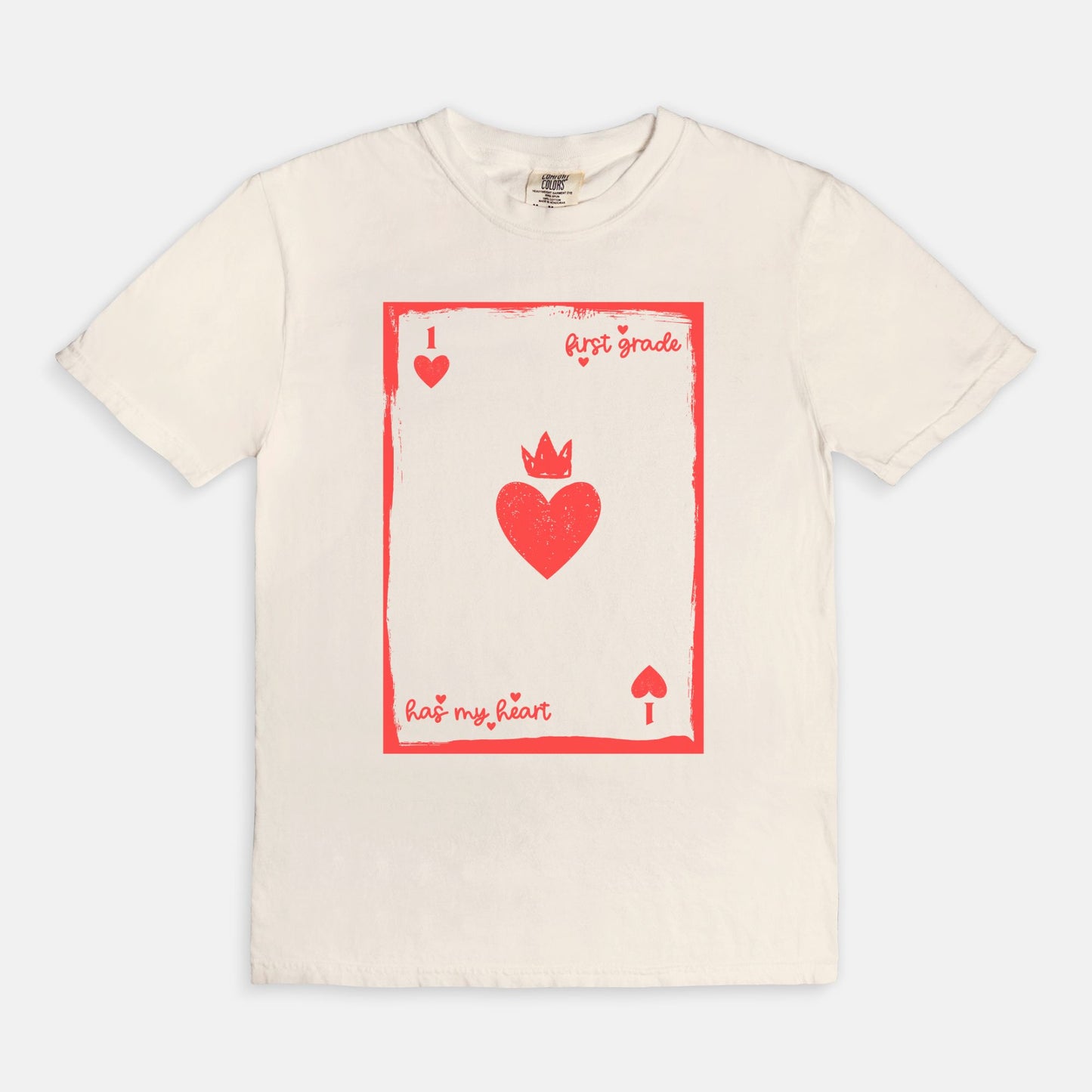 First Grade Playing Card Tee