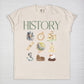 History Watercolor Collage Tee