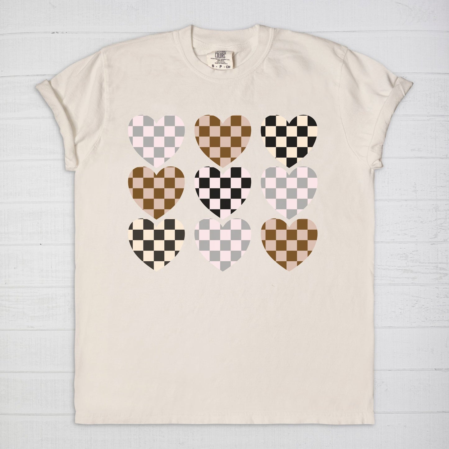 Checkered Hearts Tee