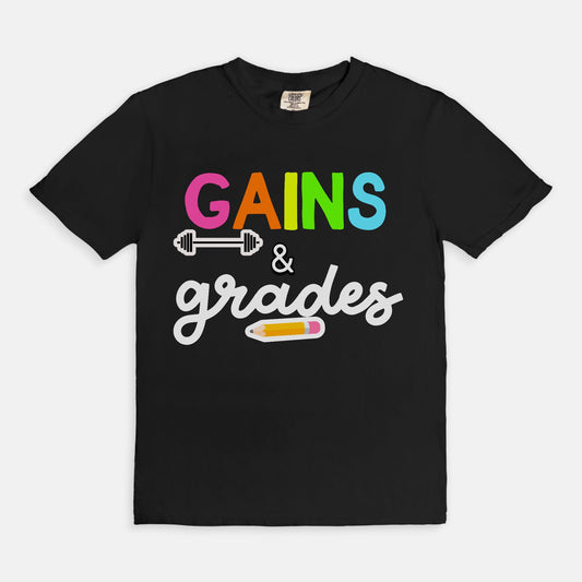 Gains and Grades Tee