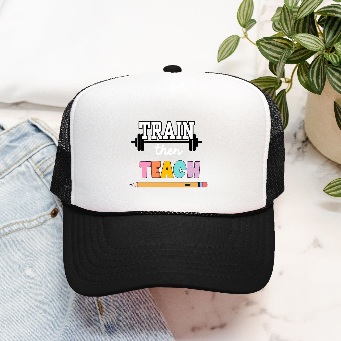Train Then Teach - Foam Trucker Hat Otto
