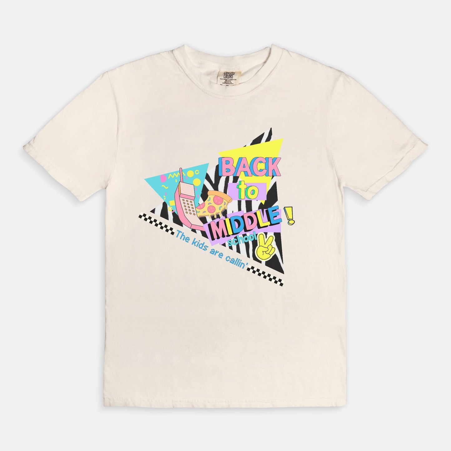 Retro Geometric Middle School Tee