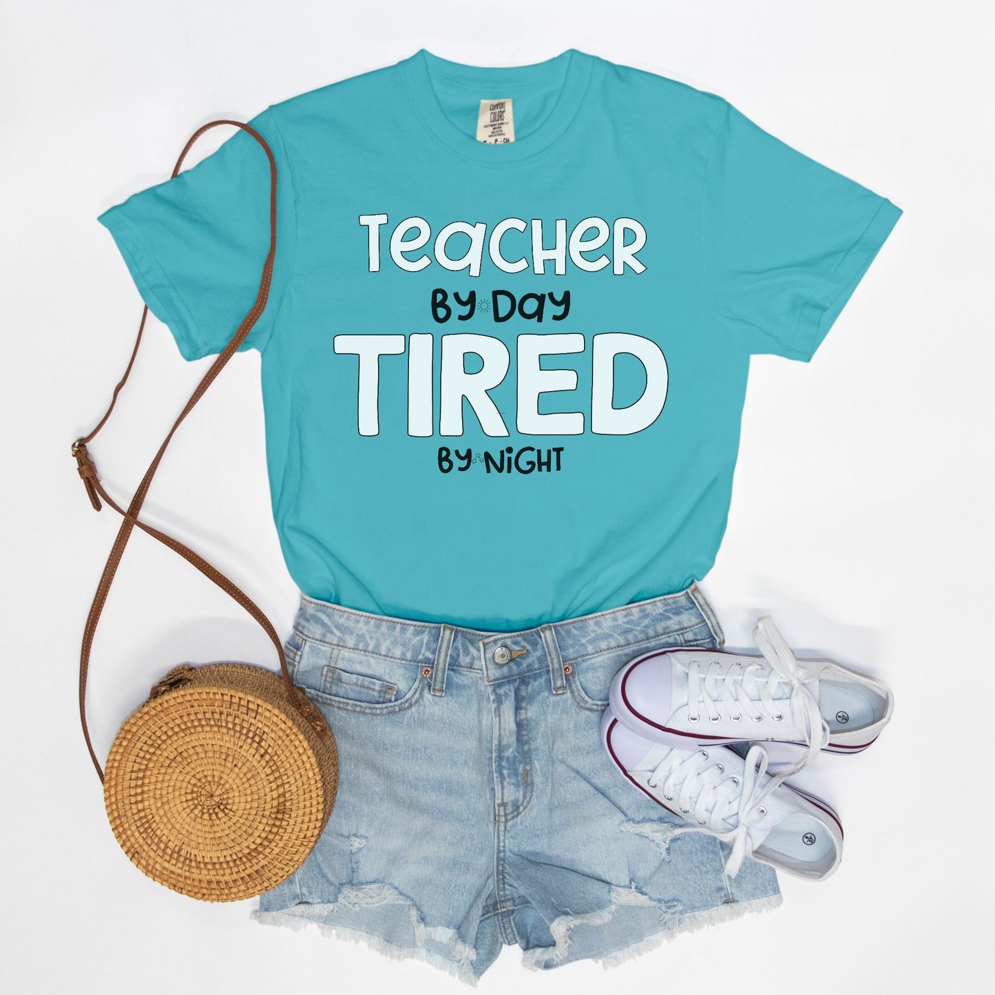 Teacher By Day, Tired By Night Tee