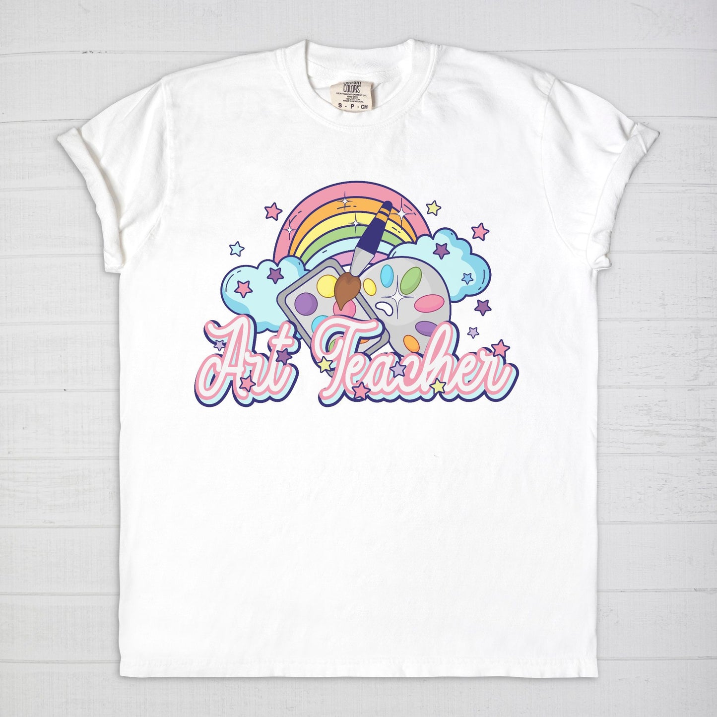 Art Teacher Rainbow Tee