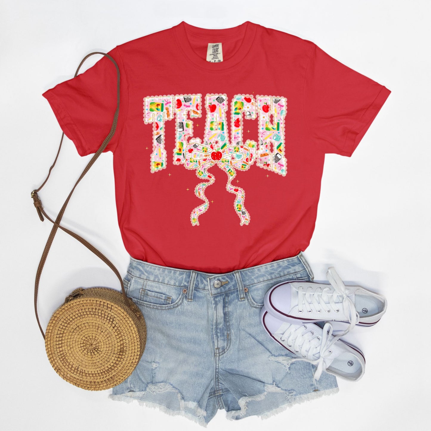 School Supplies Teach Coquette Tee