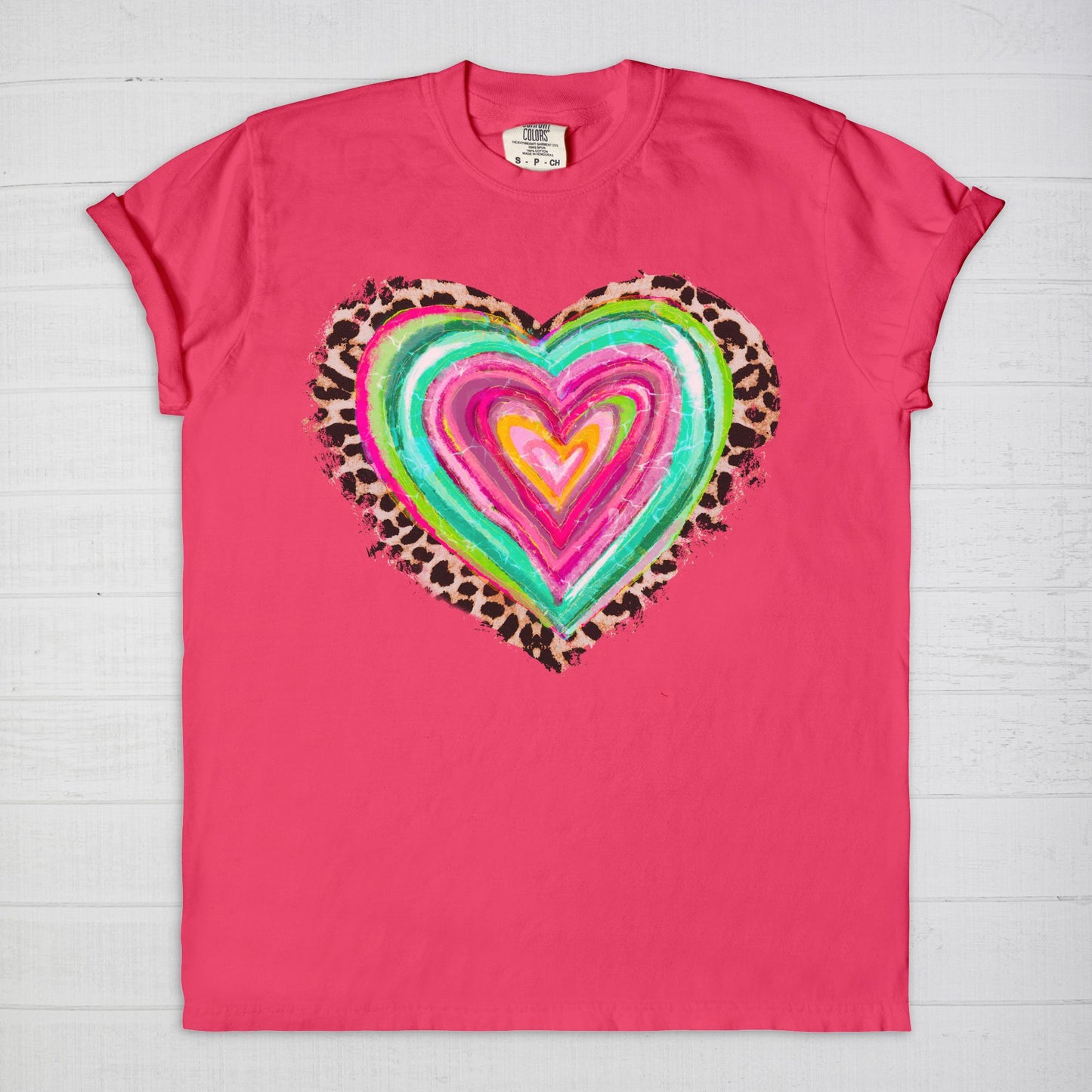 Leopard Heart Tee