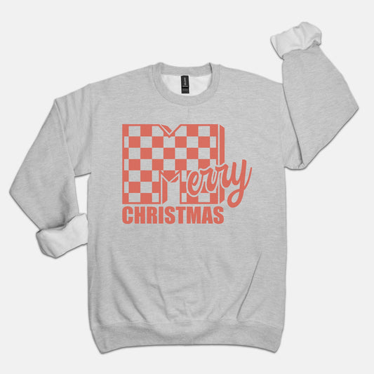 90s Merry Christmas Crewneck Sweatshirt - Red