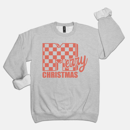 90s Merry Christmas Crewneck Sweatshirt - Red