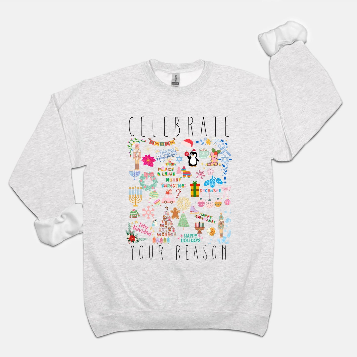 Celebrate Your Reason Holiday Crewneck Sweatshirt