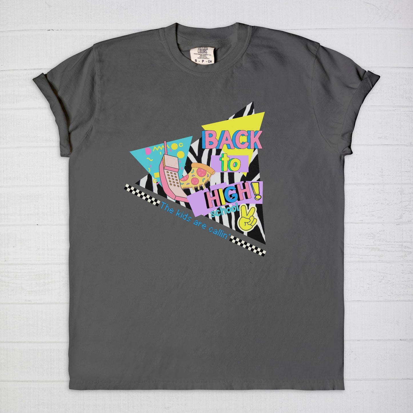 Retro Geometric High School Tee