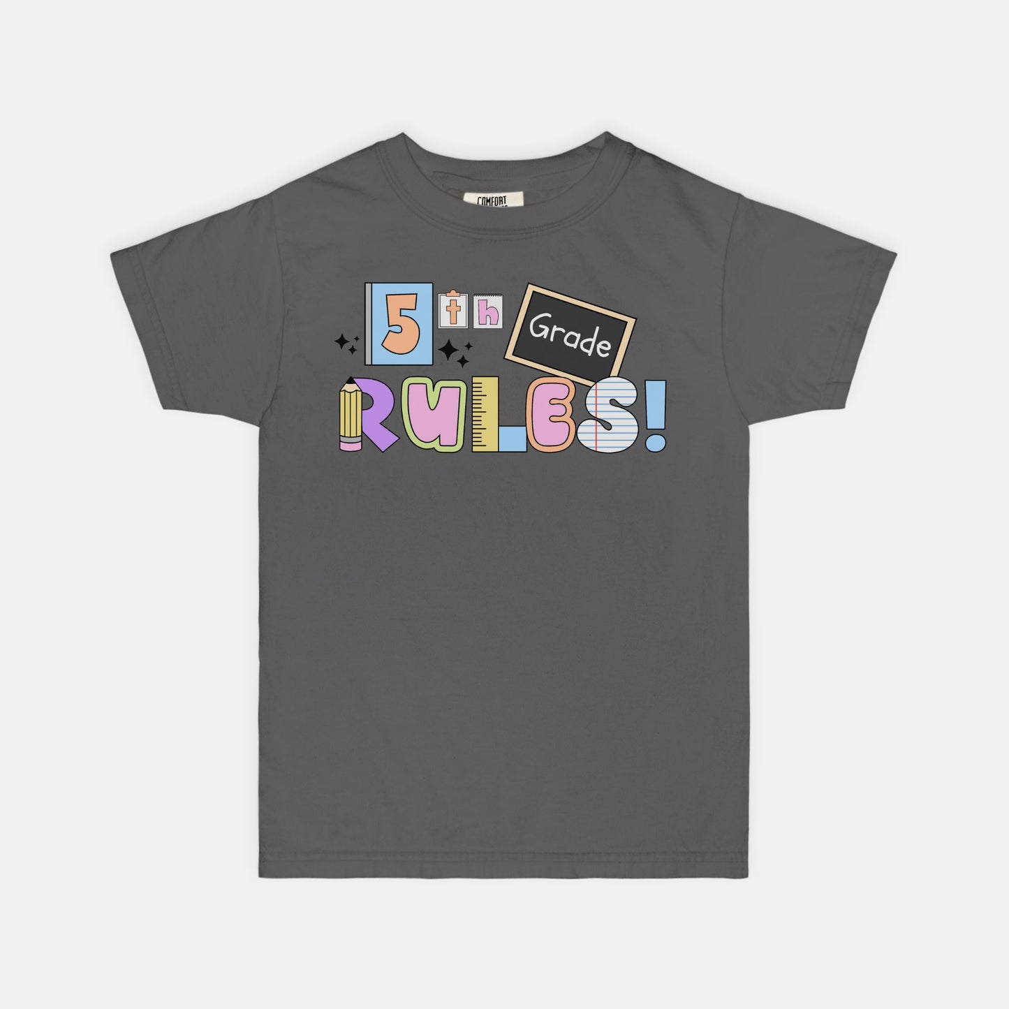YOUTH 5th Grade Rules Ransom Tee