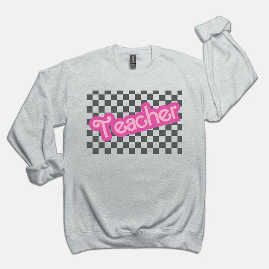 Teacher Bar B Crewneck Sweatshirt - Gray