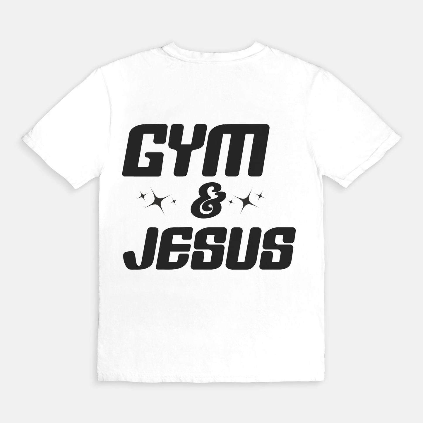 Gym & Jesus Tee - BLACK