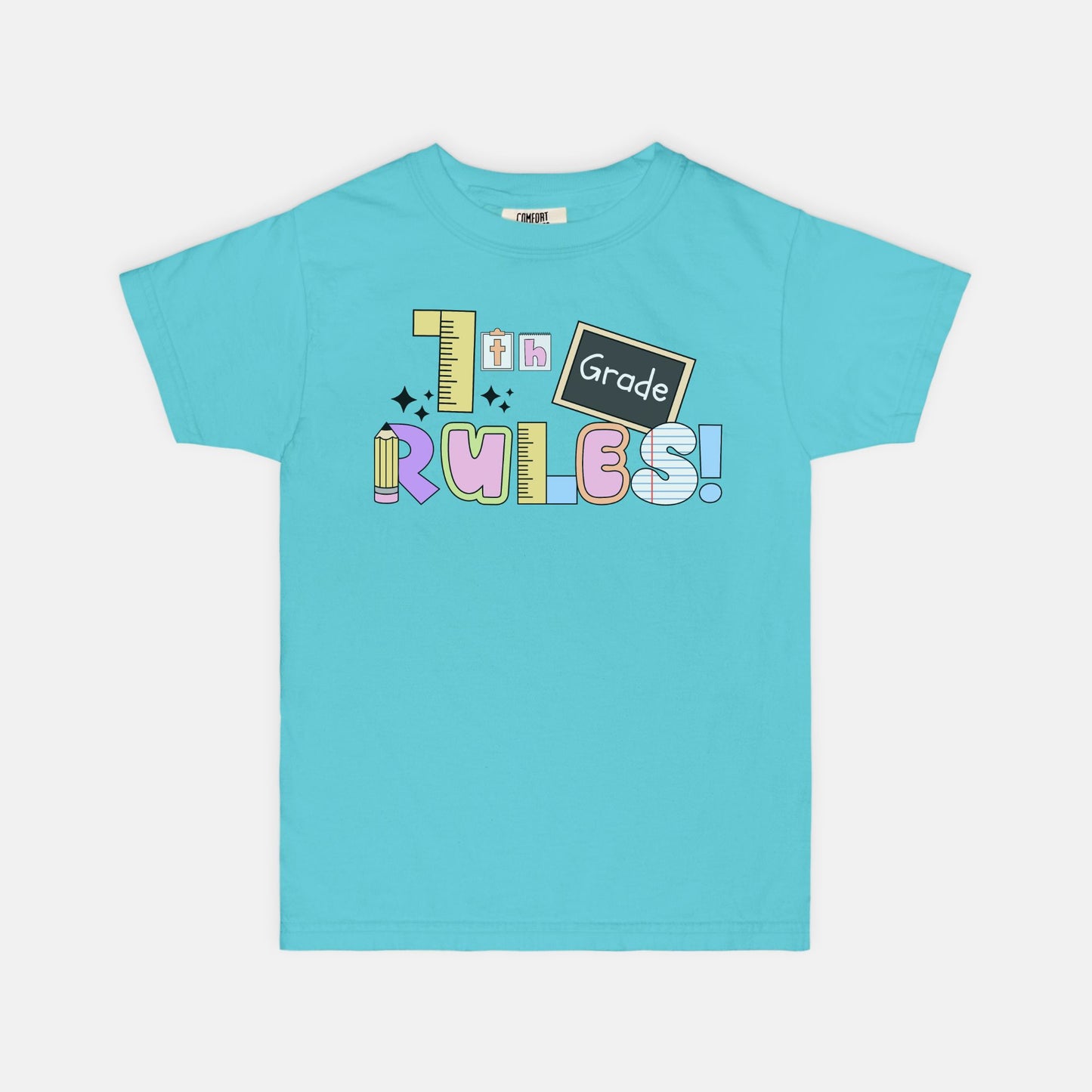 YOUTH 7th Grade Rules Ransom Tee