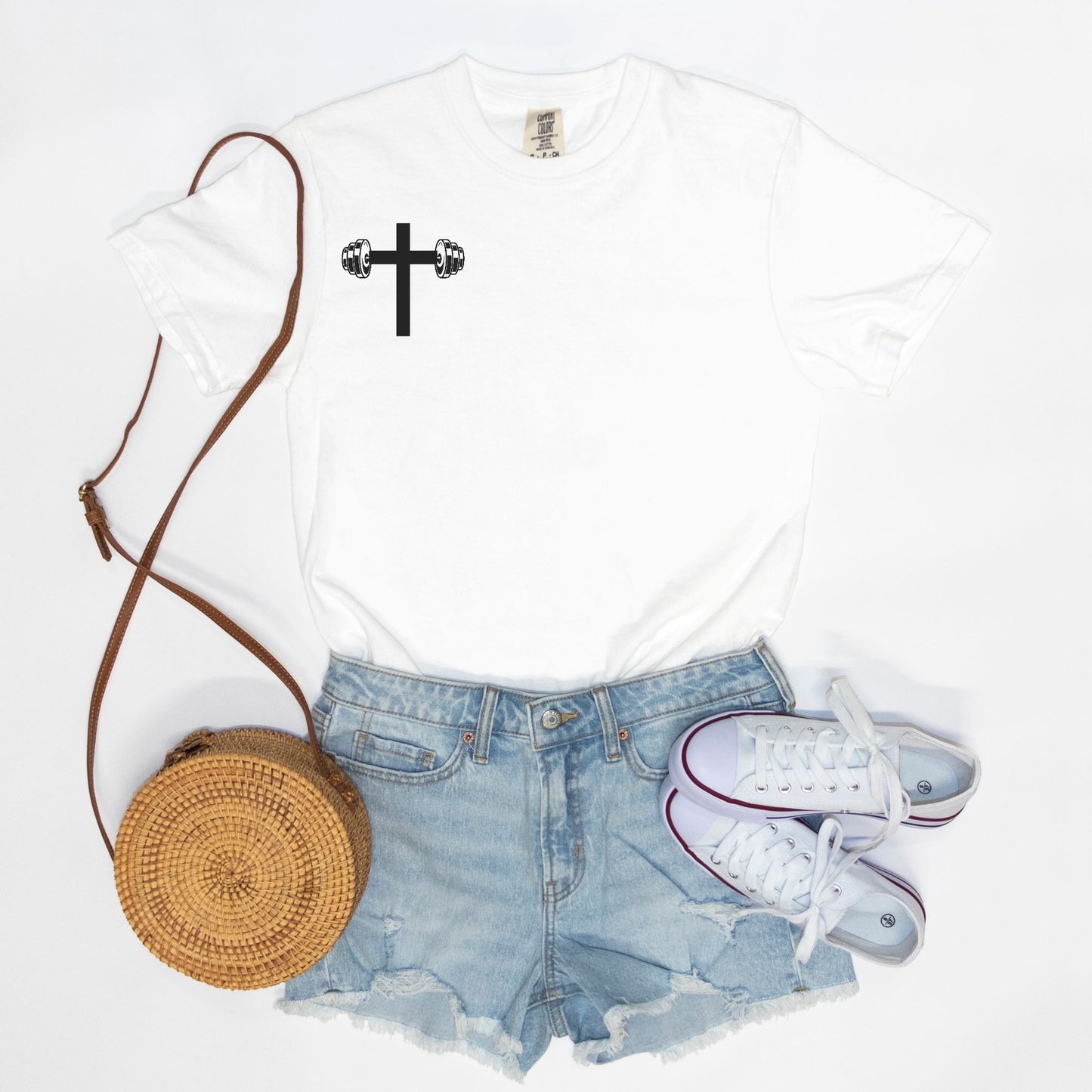 Gym & Jesus Tee - BLACK