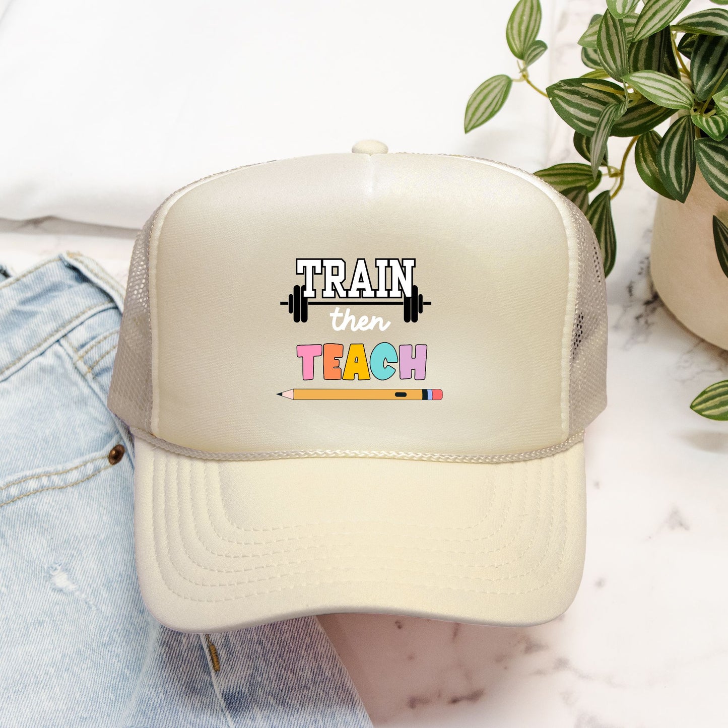 Train Then Teach - Foam Trucker Hat Otto