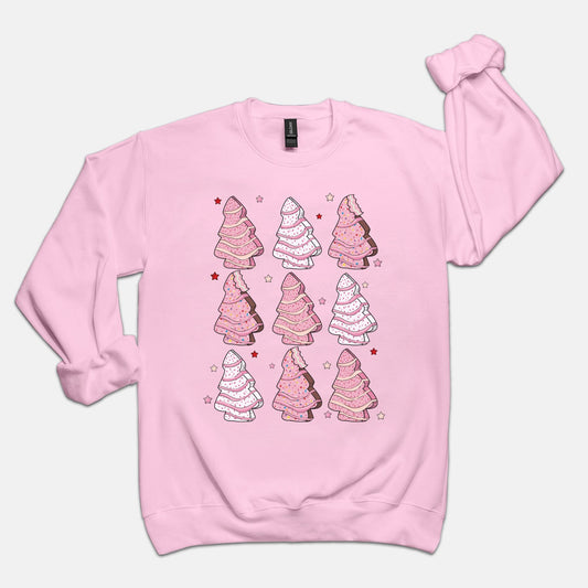 Pink Tree Cakes Crewneck Sweatshirt