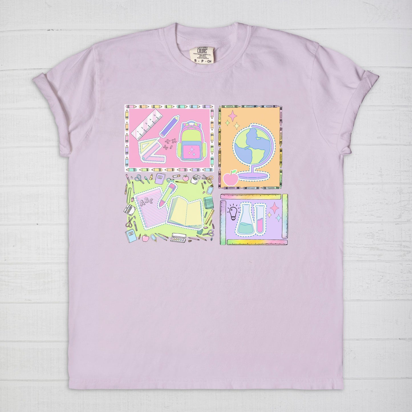 School Subjects Collage Tee