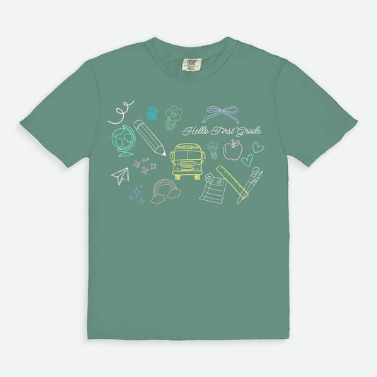 First Grade Chalkboard Tee