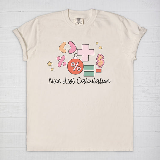 Nice List Calculation Tee