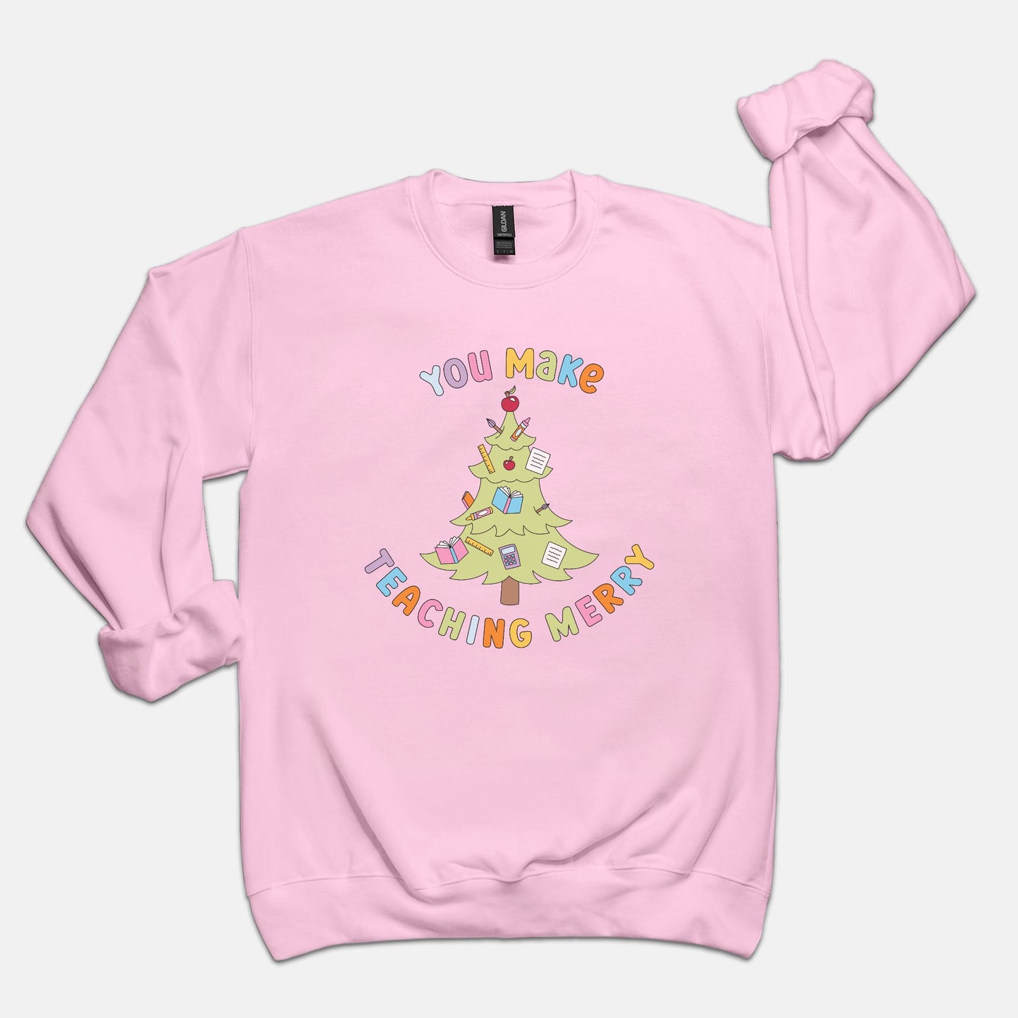 You Make Teaching Merry  Crewneck Sweatshirt