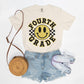 Hello Fourth Grade Retro Smiley Tee