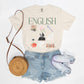 English Watercolor Collage Tee