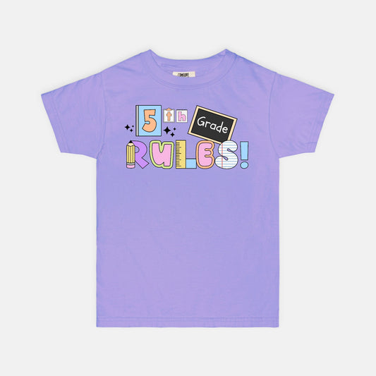YOUTH 5th Grade Rules Ransom Tee