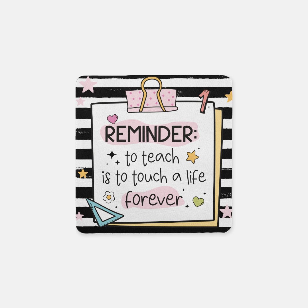 Daily Reminder Coasters Neoprene Back (Square) 4PK