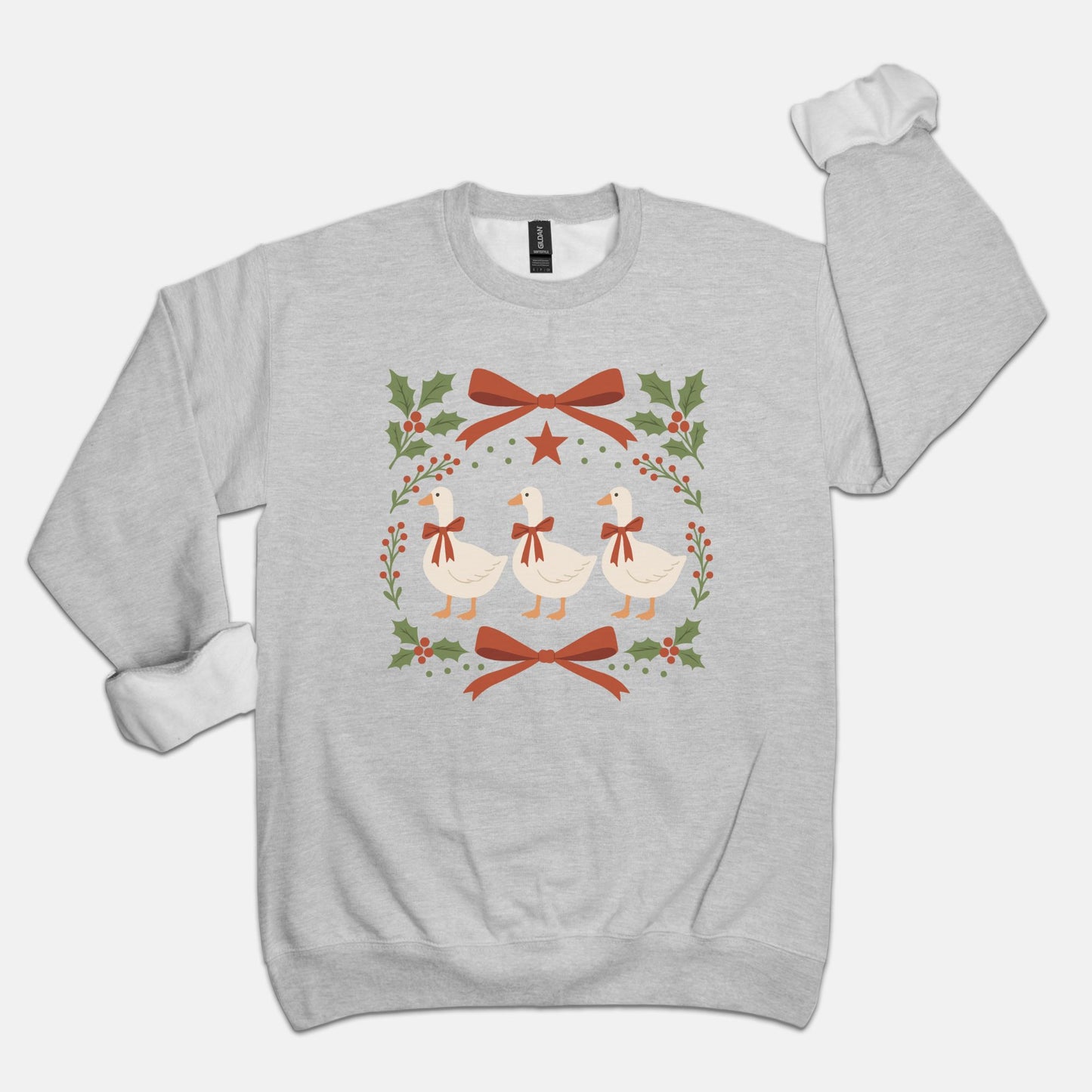 Christmas Goose Crewneck Sweatshirt