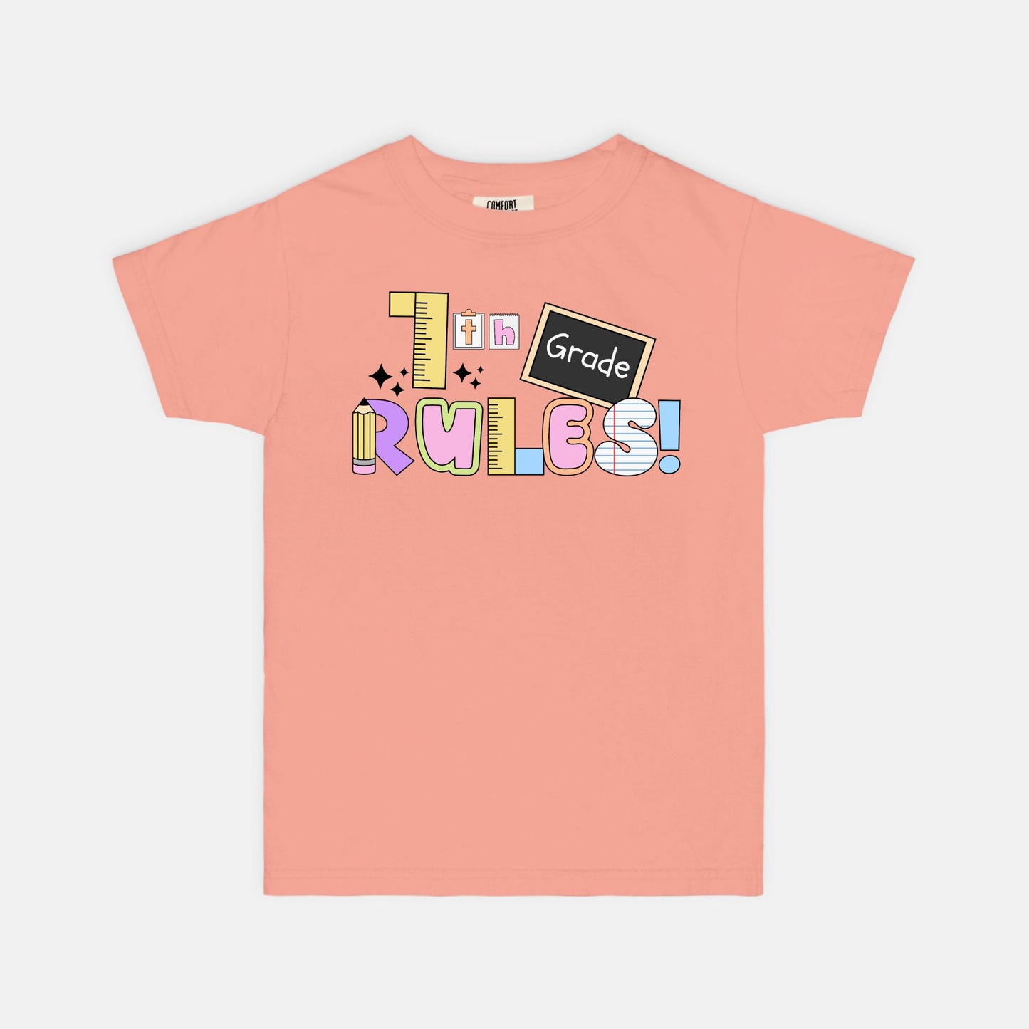 YOUTH 7th Grade Rules Ransom Tee