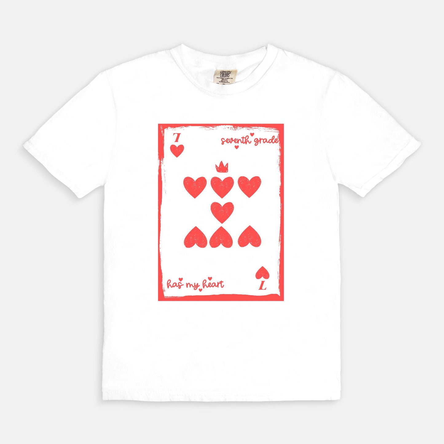 Seventh Grade Playing Card Tee
