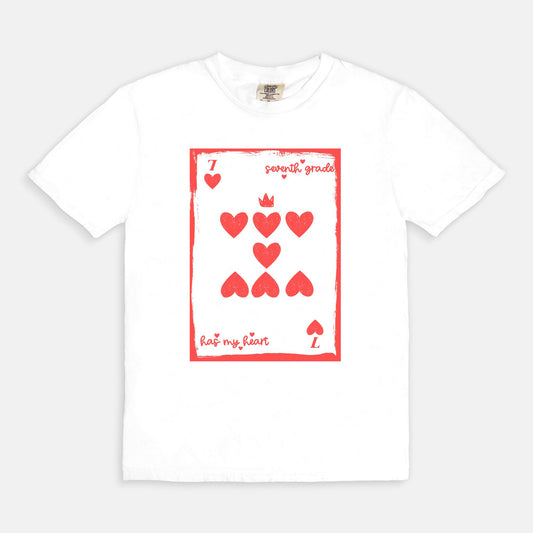 Seventh Grade Playing Card Tee