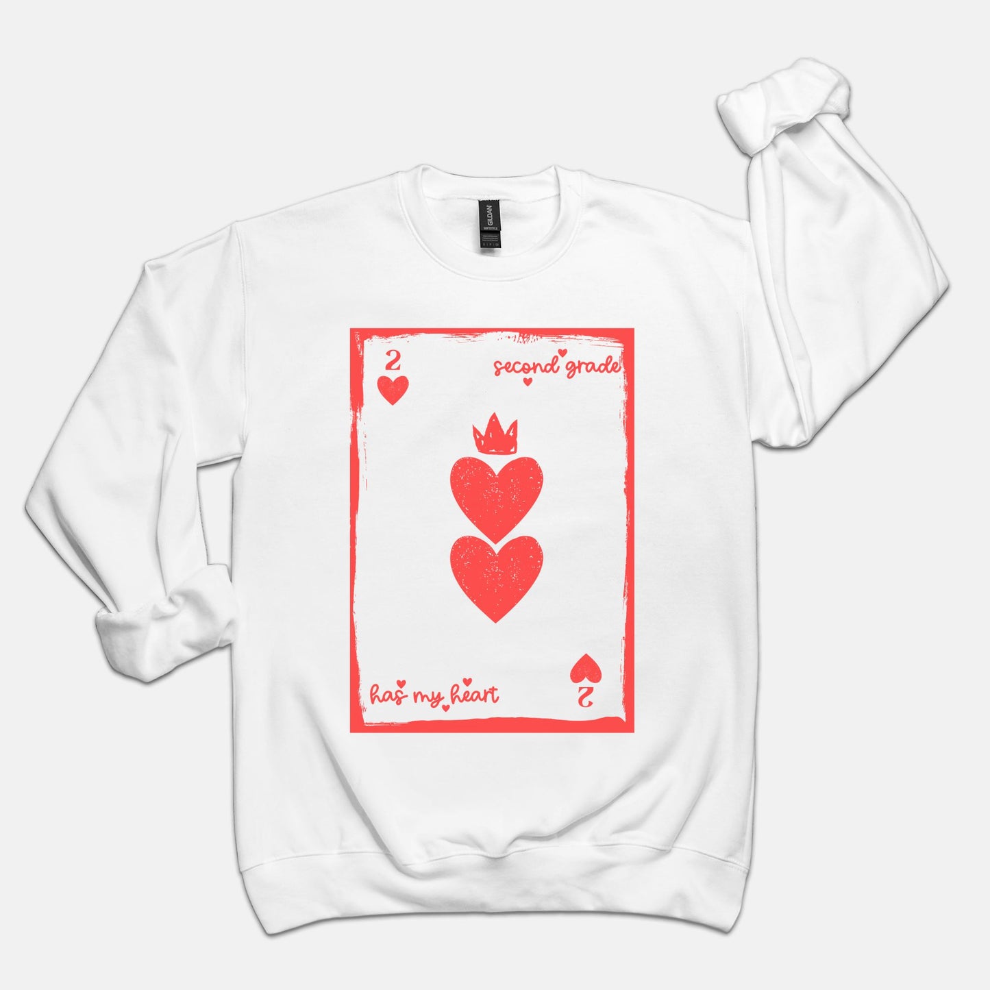 Second Grade Playing Card Sweatshirt