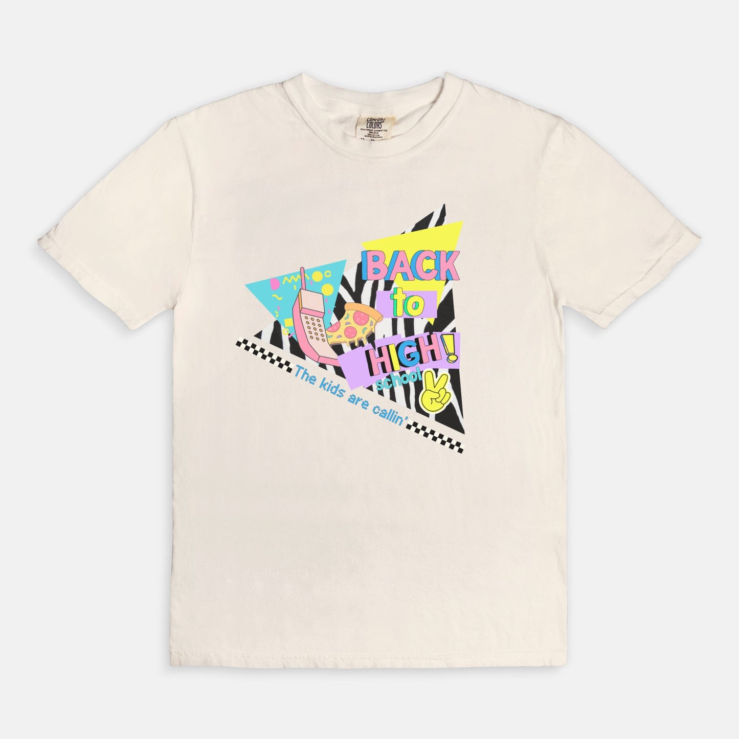 Retro Geometric High School Tee